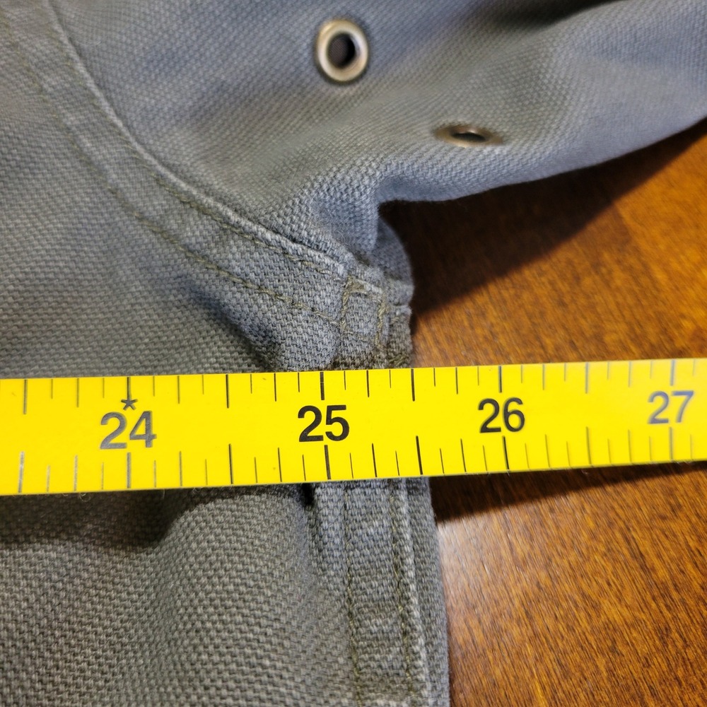 LL Bean Original Field Coat Mens Large Green Chore Jacket Blanket Flannel Lining - Picture 7 of 16